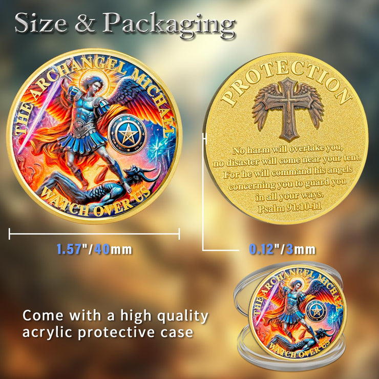 Archangel Michael Police Officers Prayer Coin