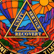 Hot Air Balloon Valley Sobriety Coin