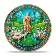 Inspirational Bible Verse 40 Jesus Shepherding Religious Coin