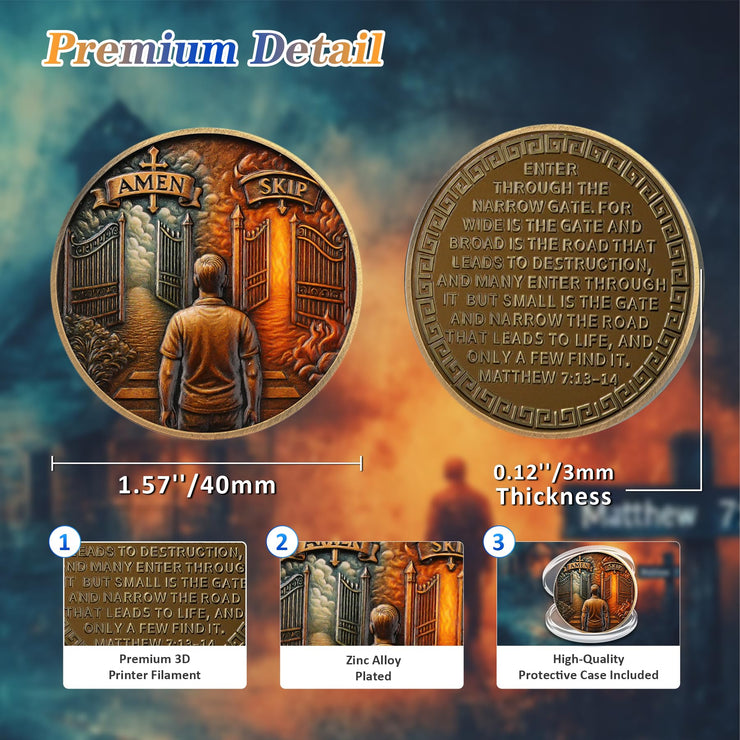 Spiritual Choice Christian Challenge Coin