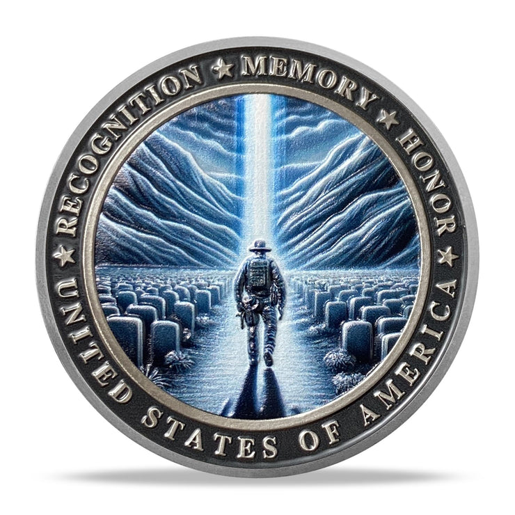 Heroic Police Law Enforcement Valor & Sacrifice Commemorative Memorial Coin