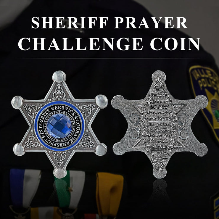 Sheriff Prayer Challenge Coin Police Officers Law Enforcement Gift