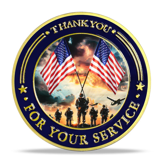 Thank You for Your Service Military Veterans Challenge Coin