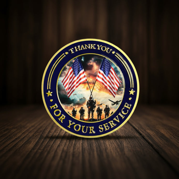 Thank You for Your Service Military Veterans Challenge Coin