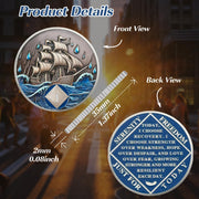 1-15 Year Addiction Recovery Braving The Storm Sobriety Coin