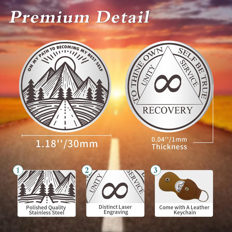 Recovery Sunlight Alcoholics Anonymous AA Coins