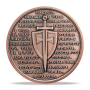 Knight and Lion Challenge Coin