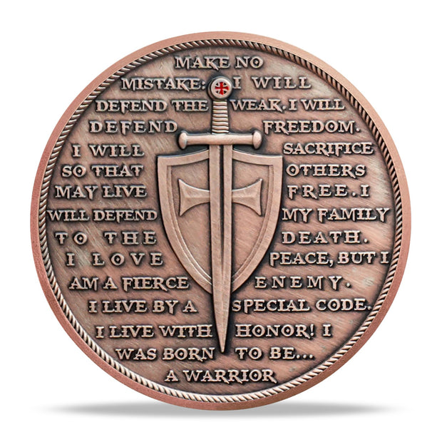 Knight and Lion Challenge Coin