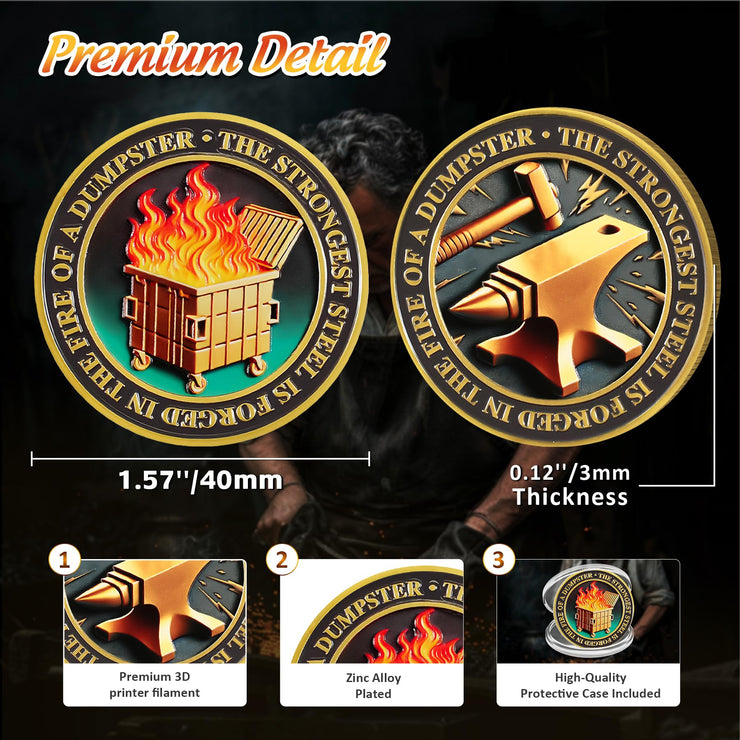 Original Dumpster Fire Challenge Coin