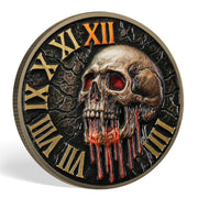 Skull & Hourglass Remember You Must Die Memento Mori Coin