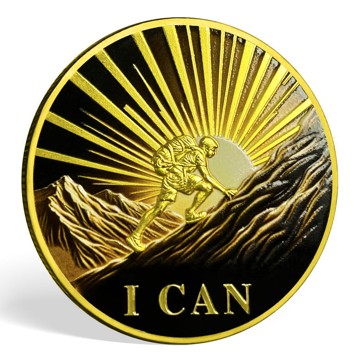 Encouragement Never Give Up Inspirational Coin