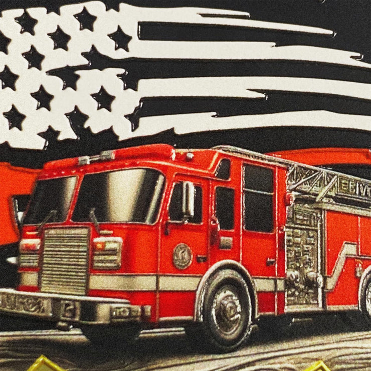 Firefighter Helmet Challenge Coin