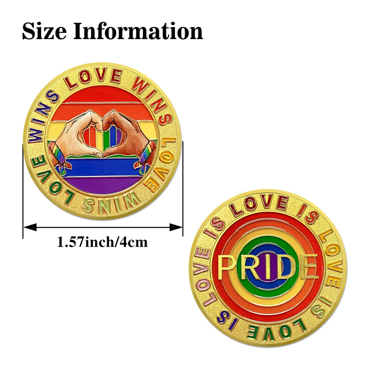 Love is Love Pride Coin Rainbow Pride LGBTQ  Coin