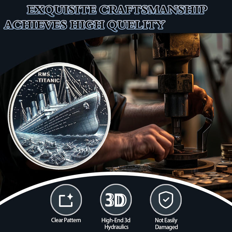 Titanic Cruise Artwork Never Sinking Cruise Ship Commemorative Coins