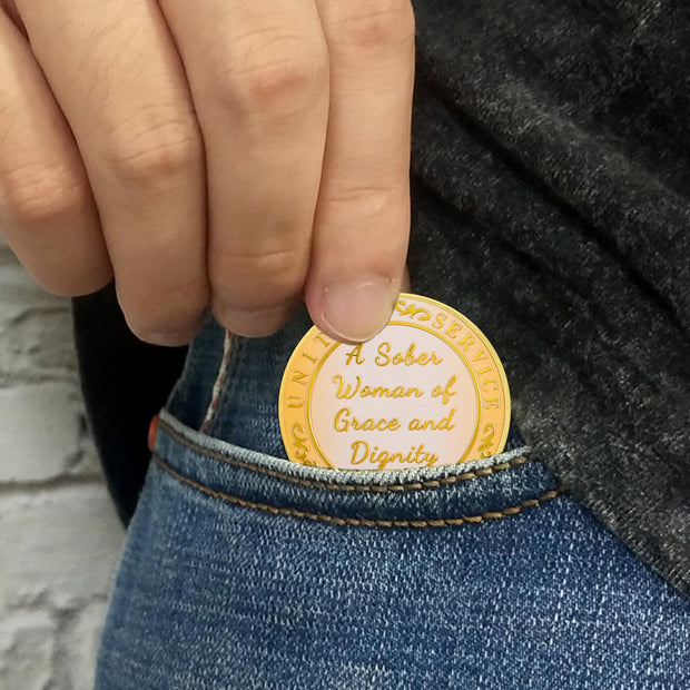 Elegance in Sobriety Coin for Women
