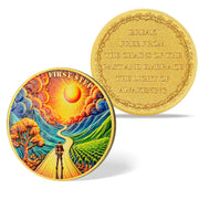 Traveler's Path First Step Sobriety Coin