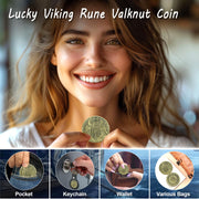 Viking Warrior coin with Wolves Norse Mythology Odin Viking God Coin