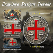 Knights Templar Coin Christian Knight Challenge Coins