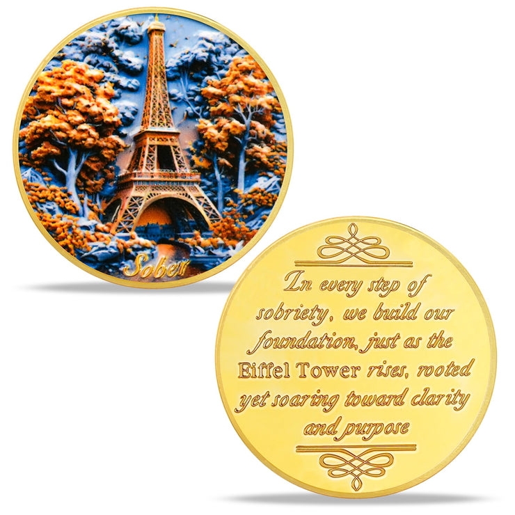 Eiffel Tower Sobriety Coin