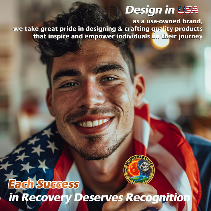 Sun and Moon Sobriety Coin