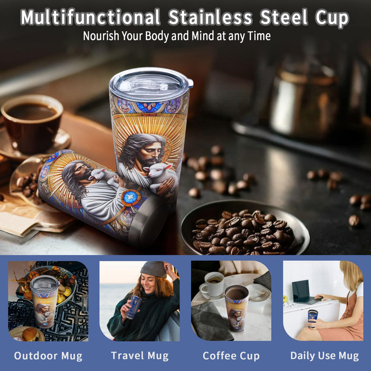 20 Oz Stainless Steel Tumbler, Double-layer 304 Vacuum Insulated Cup