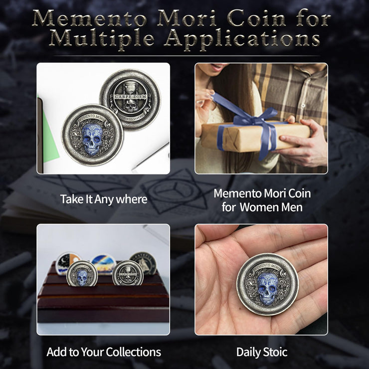 Carpe Diem Momento Mori Stoic Memento Mori Challenge Coins