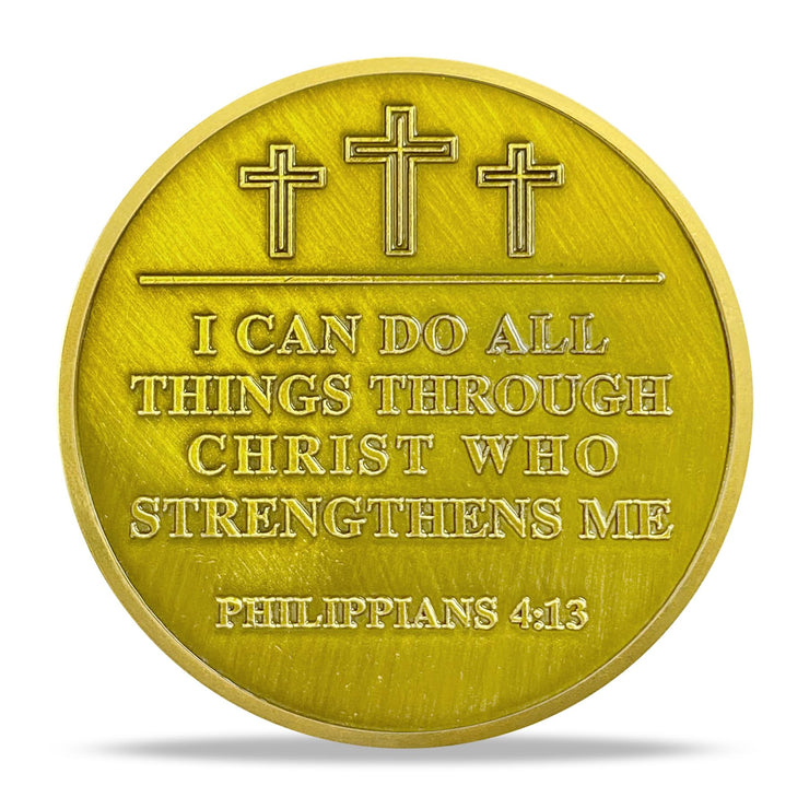 Christian Angel Radiance Religious Challenge Coin