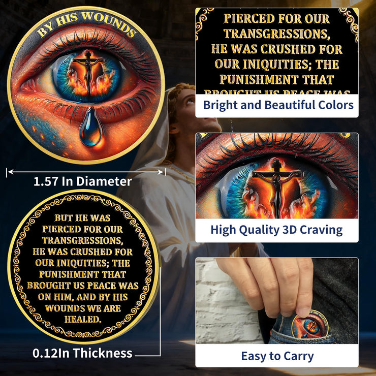 Tears of Redemption Challenge Coin Religious Coin