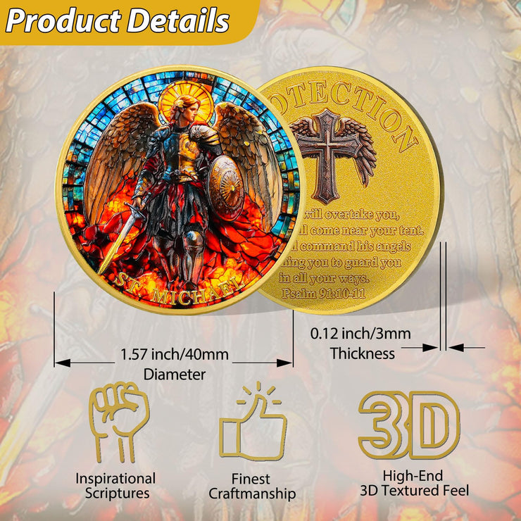 Saint Archangel Michael Christian Challenge Coin