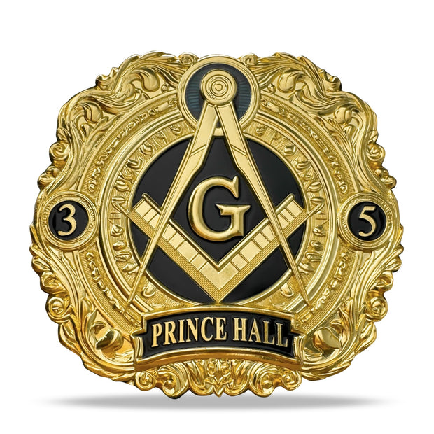 Masonic Car Emblem Freemason Metal Auto Decal (3-5 Masonic)