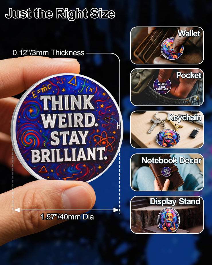 Albert Einstein Inspirational Coin