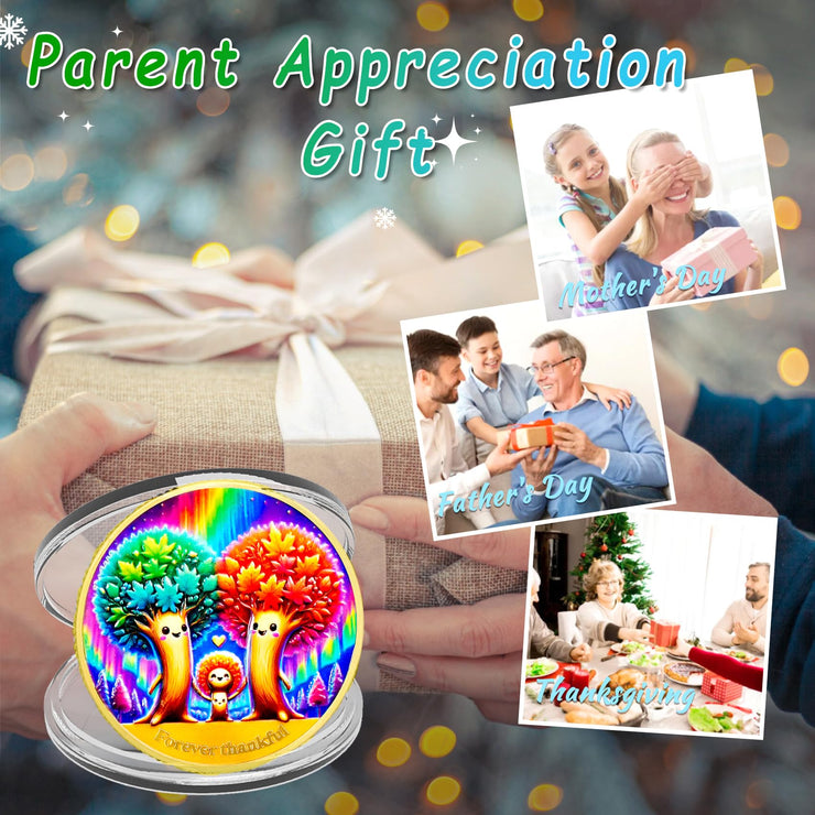 Forever Thankful Family Tree Coin