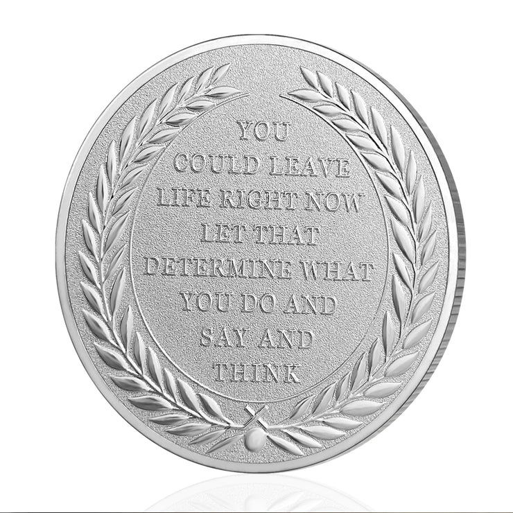 Memento Mori Coin Stoic  Inspirational Reminder Coin