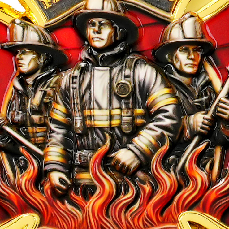 Firefighter Bravery Sacrifice Duty Coin