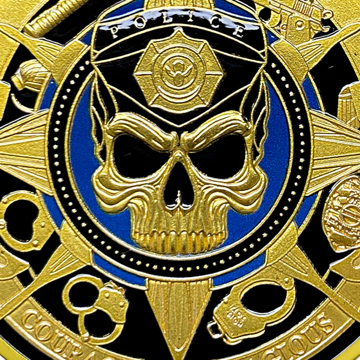 Patriotic Police Law Enforcement Valor & Duty Coin