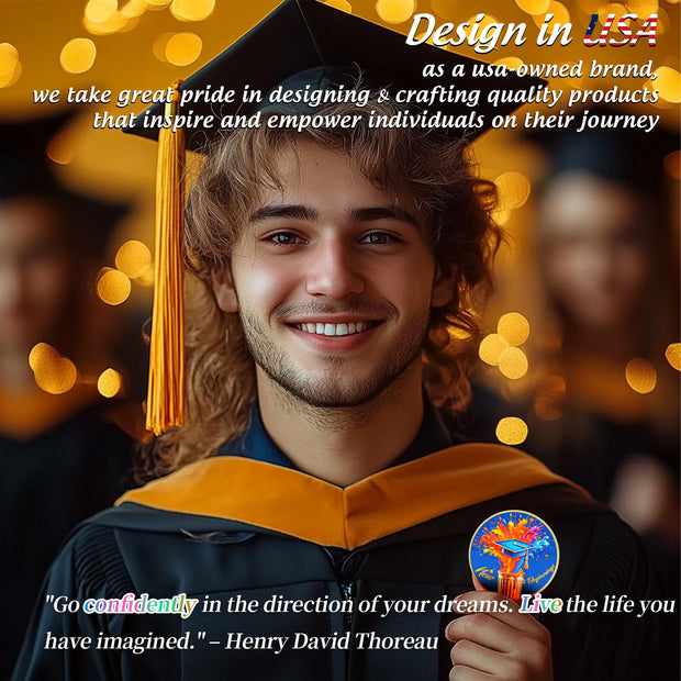 New Beginnings Motivational  Graduation Celebration Coin