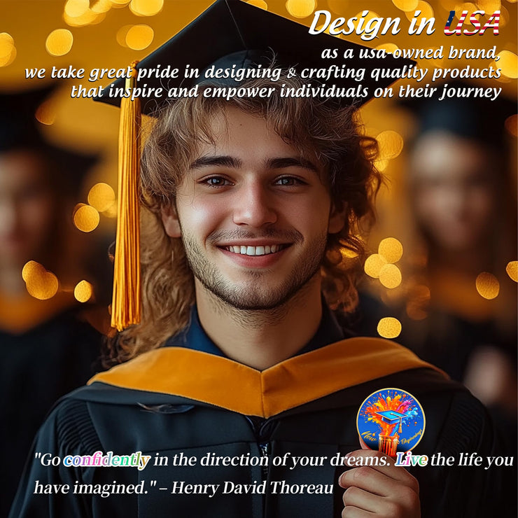 New Beginnings Motivational  Graduation Celebration Coin