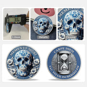 Daily Stoic Practice Inspirational Stoicism Memento Mori Coin