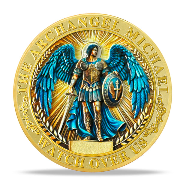 Archangel Michael Christian Challenge Coin