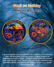 Memento Mori Coin Skull Challenge Coins Carpe Diem Coin