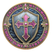 Christian Protective Shield Religious Prayer Challenge Coin