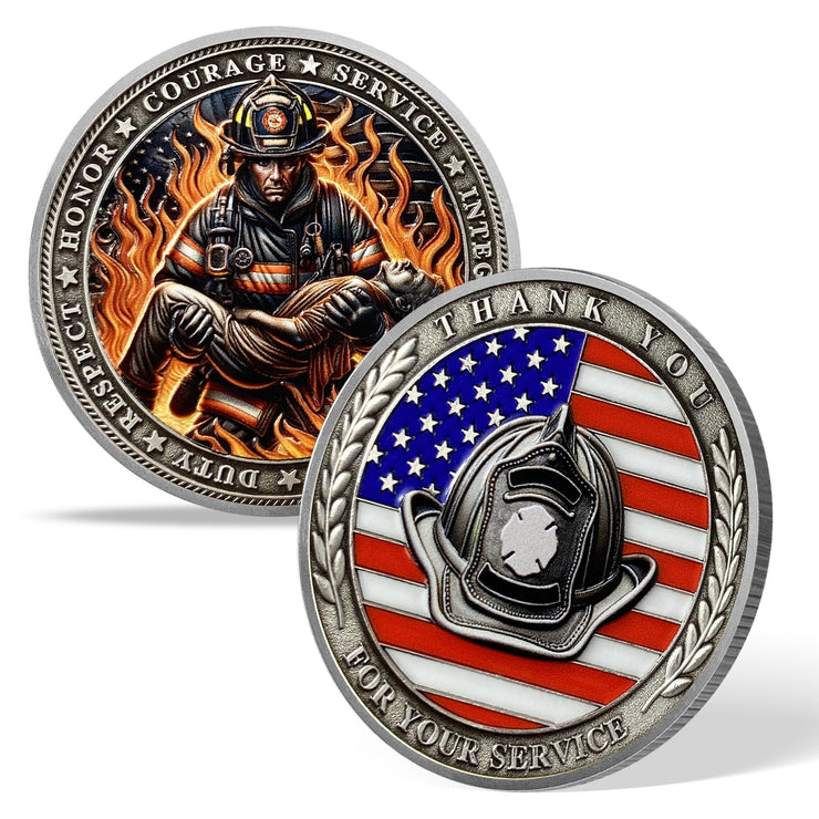 Firefighter Rescue Challenge Coin