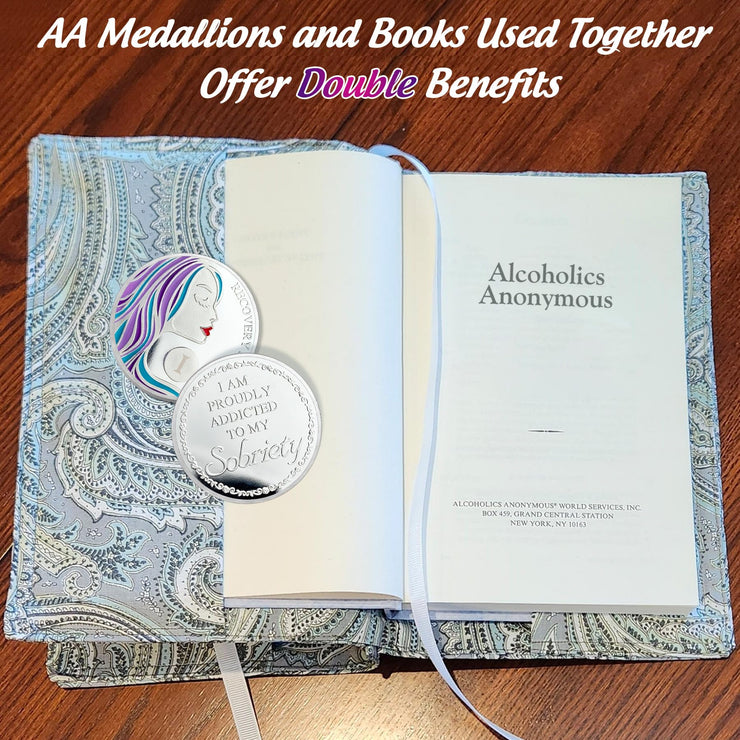 Courageous Lady AA Recovery Sobriety Coin