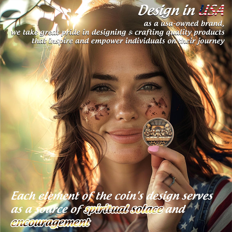 The Last Supper Christian Challenge Coin