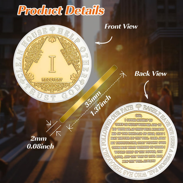 Recovery Golden Hope Sobriety Coin