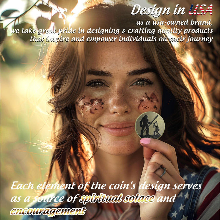 David and Goliath Christian Challenge Coin