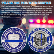Skeleton Police Challenge Coins