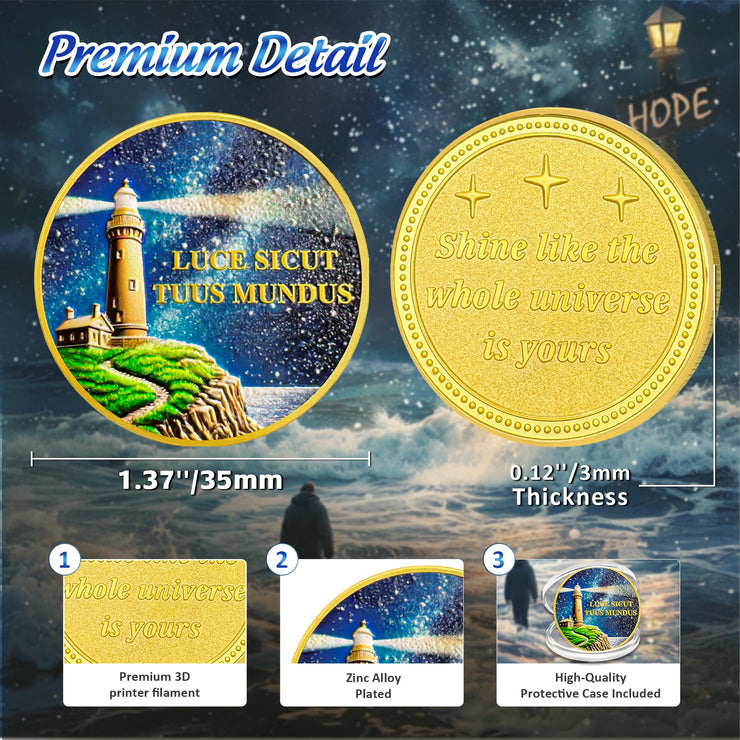 Guiding Lighthouse Inspiration Coin