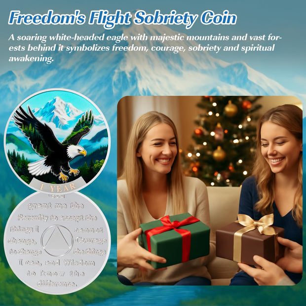 Wings to Soar Sobriety Coin