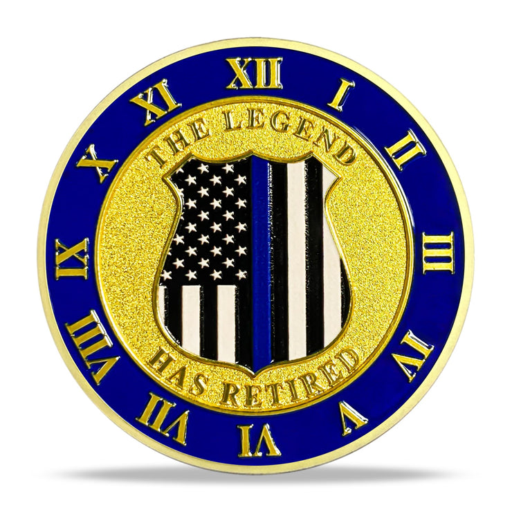 Patriotic Police Law Enforcement Honor & Service Medallion Coin